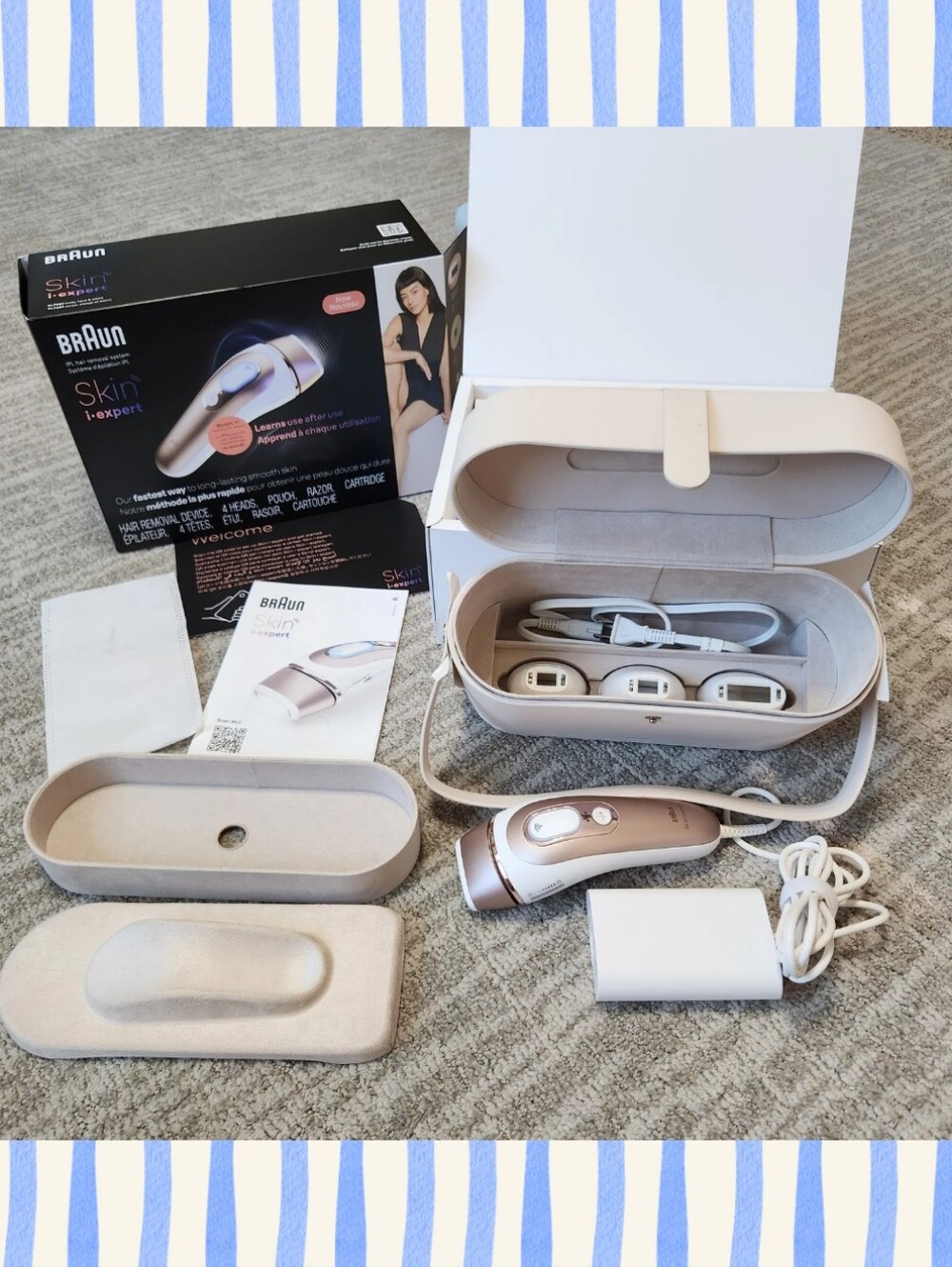 Braun Smart IPL Skin i-expert hair removal system 4 heads PL7387